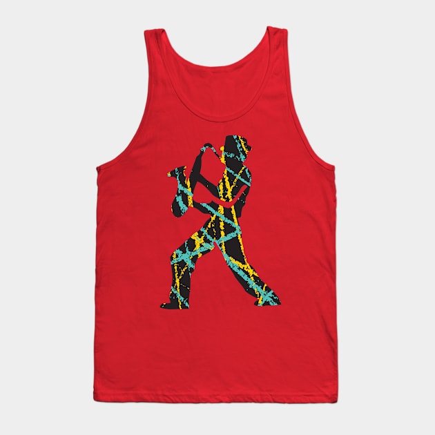 Funny Saxophone Player Tank Top by jazzworldquest